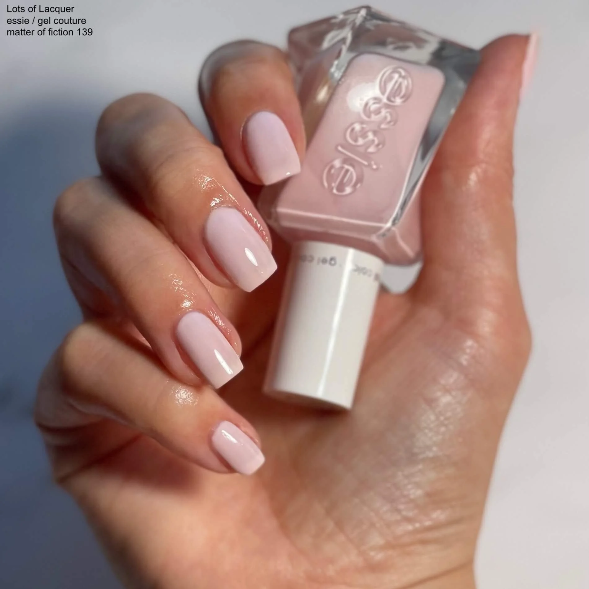 essie gel couture Swatches Lots of Lacquer
